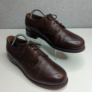 Vintage PW Minor Brown Leather Oxford Dress Shoes‎ Mens Size 9 D Made in USA